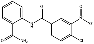 N-[2-(AMINOCARBONYL)PHENYL]-4-CHLORO-3-NITROBENZENECARBOXAMIDE Struktur