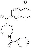 6-([4-(MORPHOLIN-4-YLCARBONYL)-1,4-DIAZEPAN-1-YL]CARBONYL)-3,4-DIHYDRONAPHTHALEN-1(2H)-ONE Struktur