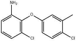 3-CHLORO-2-(4-CHLORO-3-METHYLPHENOXY)ANILINE Struktur