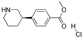 (R)-3-(4-METHOXYCARBONYL-PHENYL)-PIPERIDINE HCL Struktur