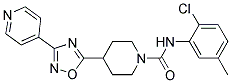 N-(2-CHLORO-5-METHYLPHENYL)-4-(3-PYRIDIN-4-YL-1,2,4-OXADIAZOL-5-YL)PIPERIDINE-1-CARBOXAMIDE Struktur