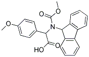 [(9H-FLUOREN-9-YLMETHOXYCARBONYLAMINO)]-(4-METHOXY-PHENYL)-ACETIC ACID Struktur