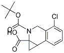 2-(TERT-BUTOXYCARBONYL)-4-CHLORO-1A,2,3,7B-TETRAHYDRO-1H-CYCLOPROPA[C]ISOQUINOLINE-1A-CARBOXYLIC ACID Struktur