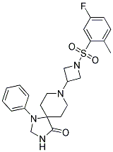 8-(1-[(5-FLUORO-2-METHYLPHENYL)SULFONYL]AZETIDIN-3-YL)-1-PHENYL-1,3,8-TRIAZASPIRO[4.5]DECAN-4-ONE