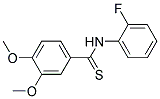 N-(2-FLUORO-PHENYL)-3,4-DIMETHOXY-THIOBENZAMIDE Struktur