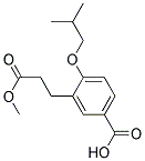 4-ISOBUTOXY-3-(2-METHOXYCARBONYL-ETHYL)-BENZOIC ACID Struktur