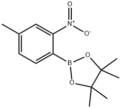 4-METHYL-2-NITROPHENYLBORONIC ACID, PINACOL ESTER Struktur