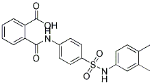 N-[4-(3,4-DIMETHYL-PHENYLSULFAMOYL)-PHENYL]-PHTHALAMIC ACID Struktur