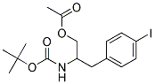 ACETIC ACID 2-TERT-BUTOXYCARBONYLAMINO-3-(4-IODO-PHENYL)-PROPYL ESTER Struktur