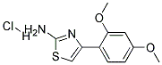 4-(2,4-DIMETHOXYPHENYL)-1,3-THIAZOL-2-AMINE HYDROCHLORIDE Struktur