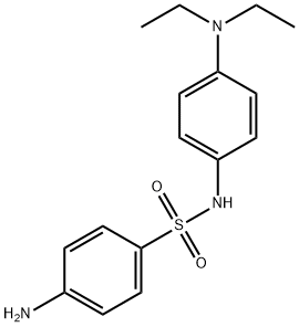 4-AMINO-N-(4-DIETHYLAMINO-PHENYL)-BENZENESULFONAMIDE Struktur