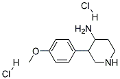 3-(4-METHOXYPHENYL)PIPERIDIN-4-AMINE DIHYDROCHLORIDE Struktur