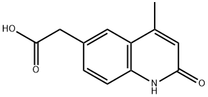 (4-METHYL-2-OXO-1,2-DIHYDROQUINOLIN-6-YL)ACETIC ACID Struktur