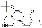 (S)-2-(3,4-DIMETHOXY-PHENYL)-PIPERAZINE-1-CARBOXYLIC ACID TERT-BUTYL ESTER Struktur