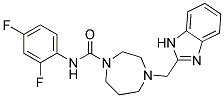 4-(1H-BENZIMIDAZOL-2-YLMETHYL)-N-(2,4-DIFLUOROPHENYL)-1,4-DIAZEPANE-1-CARBOXAMIDE Struktur