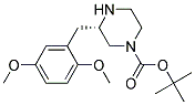 (S)-3-(2,5-DIMETHOXY-BENZYL)-PIPERAZINE-1-CARBOXYLIC ACID TERT-BUTYL ESTER Struktur