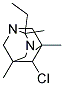 6-CHLORO-2-ETHYL-2,5,7-TRIMETHYL-1,3-DIAZATRICYCLO[3.3.1.1(3,7)]DECANE Struktur