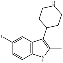 5-FLUORO-2-METHYL-3-PIPERIDIN-4-YL-1H-INDOLE Struktur