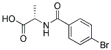 (2S)-2-[(4-BROMOBENZOYL)AMINO]PROPANOIC ACID Struktur