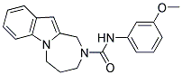 N-(3-METHOXYPHENYL)-4,5-DIHYDRO-1H-[1,4]DIAZEPINO[1,2-A]INDOLE-2(3H)-CARBOXAMIDE Struktur