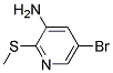 5-BROMO-2-METHYLSULFANYL-PYRIDIN-3-YLAMINE Struktur