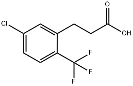 3-[5-CHLORO-2-(TRIFLUOROMETHYL)PHENYL]PROPIONIC ACID Struktur