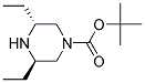 (3R,5R)-3,5-DIETHYL-PIPERAZINE-1-CARBOXYLIC ACID TERT-BUTYL ESTER Struktur