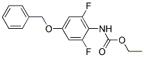 (4-BENZYLOXY-2,6-DIFLUORO-PHENYL)-CARBAMIC ACID ETHYL ESTER Struktur