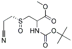 (R)-2-TERT-BUTOXYCARBONYLAMINO-3-(2-CYANO-ETHANESULFINYL)-PROPIONIC ACID METHYL ESTER Struktur