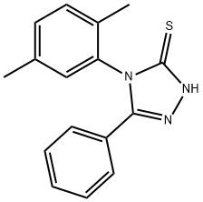 4-(2,5-DIMETHYLPHENYL)-5-PHENYL-4H-1,2,4-TRIAZOLE-3-THIOL Struktur