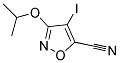 4-IODO-3-ISOPROPOXY-ISOXAZOLE-5-CARBONITRILE Struktur