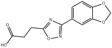 3-[3-(1,3-BENZODIOXOL-5-YL)-1,2,4-OXADIAZOL-5-YL]PROPANOIC ACID Struktur