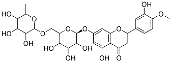 (S)-5-HYDROXY-2-(3-HYDROXY-4-METHOXY-PHENYL)-7-[3,4,5-TRIHYDROXY-6-(3,4,5-TRIHYDROXY-6-METHYL-TETRAHYDRO-PYRAN-2-YLOXYMETHYL)-TETRAHYDRO-PYRAN-2-YLOXY]-CHROMAN-4-ONE Struktur