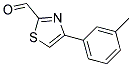 4-(3-METHYLPHENYL)-1,3-THIAZOLE-2-CARBALDEHYDE Struktur