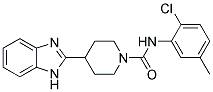 4-(1H-BENZIMIDAZOL-2-YL)-N-(2-CHLORO-5-METHYLPHENYL)PIPERIDINE-1-CARBOXAMIDE Struktur