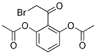 ACETIC ACID 3-ACETOXY-2-(2-BROMO-ACETYL)-PHENYL ESTER Struktur