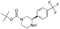 (R)-3-(4-TRIFLUOROMETHYL-PHENYL)-PIPERAZINE-1-CARBOXYLIC ACID TERT-BUTYL ESTER Struktur