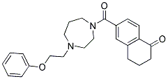 6-([4-(2-PHENOXYETHYL)-1,4-DIAZEPAN-1-YL]CARBONYL)-3,4-DIHYDRONAPHTHALEN-1(2H)-ONE Struktur