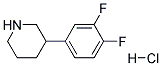 3-(3,4-DIFLUOROPHENYL)PIPERIDINE HYDROCHLORIDE Struktur