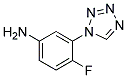 [4-FLUORO-3-(1H-TETRAZOL-1-YL)PHENYL]AMINE Struktur