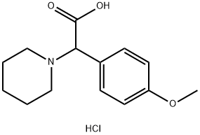 (4-METHOXY-PHENYL)-PIPERIDIN-1-YL-ACETIC ACID HYDROCHLORIDE Struktur