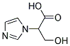 3-HYDROXY-2-IMIDAZOL-1-YL-PROPIONIC ACID Struktur