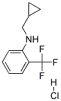 CYCLOPROPYLMETHYL-(2-TRIFLUOROMETHYL-PHENYL)-AMINE HYDROCHLORIDE Struktur