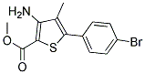 METHYL 3-AMINO-4-METHYL-5-(4-BROMOPHENYL)THIOPHENE-2-CARBOXYLATE Struktur