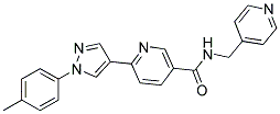 6-[1-(4-METHYLPHENYL)-1H-PYRAZOL-4-YL]-N-(PYRIDIN-4-YLMETHYL)NICOTINAMIDE Struktur