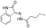 N'-[(3E)-2-OXO-1,2-DIHYDRO-3H-INDOL-3-YLIDENE]PENTANOHYDRAZIDE Struktur