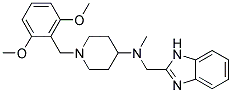 N-(1H-BENZIMIDAZOL-2-YLMETHYL)-1-(2,6-DIMETHOXYBENZYL)-N-METHYLPIPERIDIN-4-AMINE Struktur