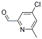 4-CHLORO-6-METHYL-PYRIDINE-2-CARBALDEHYDE Struktur