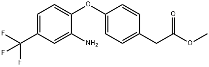 METHYL 2-(4-[2-AMINO-4-(TRIFLUOROMETHYL)PHENOXY]-PHENYL)ACETATE Struktur