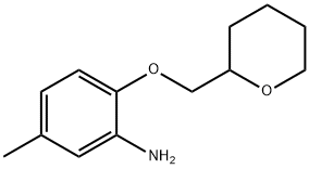 5-METHYL-2-(TETRAHYDRO-2H-PYRAN-2-YLMETHOXY)-PHENYLAMINE Struktur